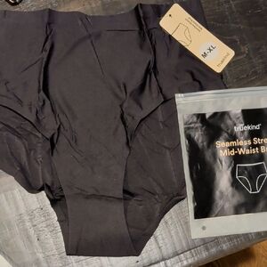 Shapermint Black Seamless Mid-Waist Panties